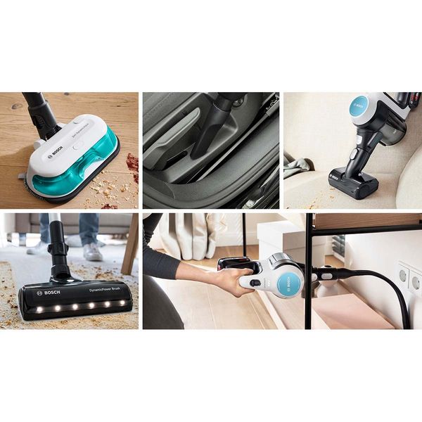 Bosch BCS71HYG3 Unlimited 7 ProHygienic Aqua White Σκούπα Stick Επαναφορτιζόμενη