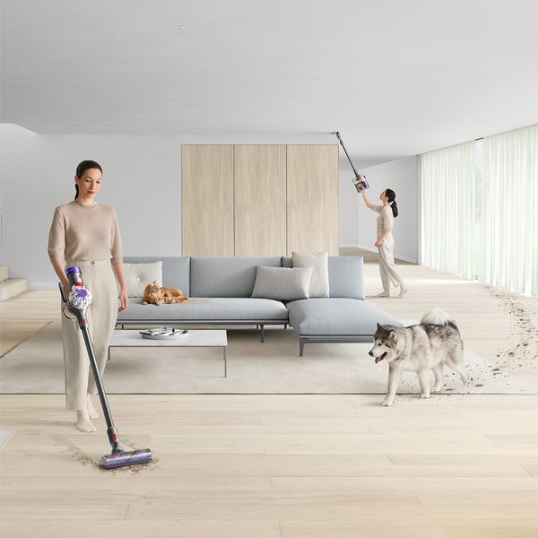 Dyson V8 Advanced Silver/Nickel Σκούπα Stick Επαναφορτιζόμενη