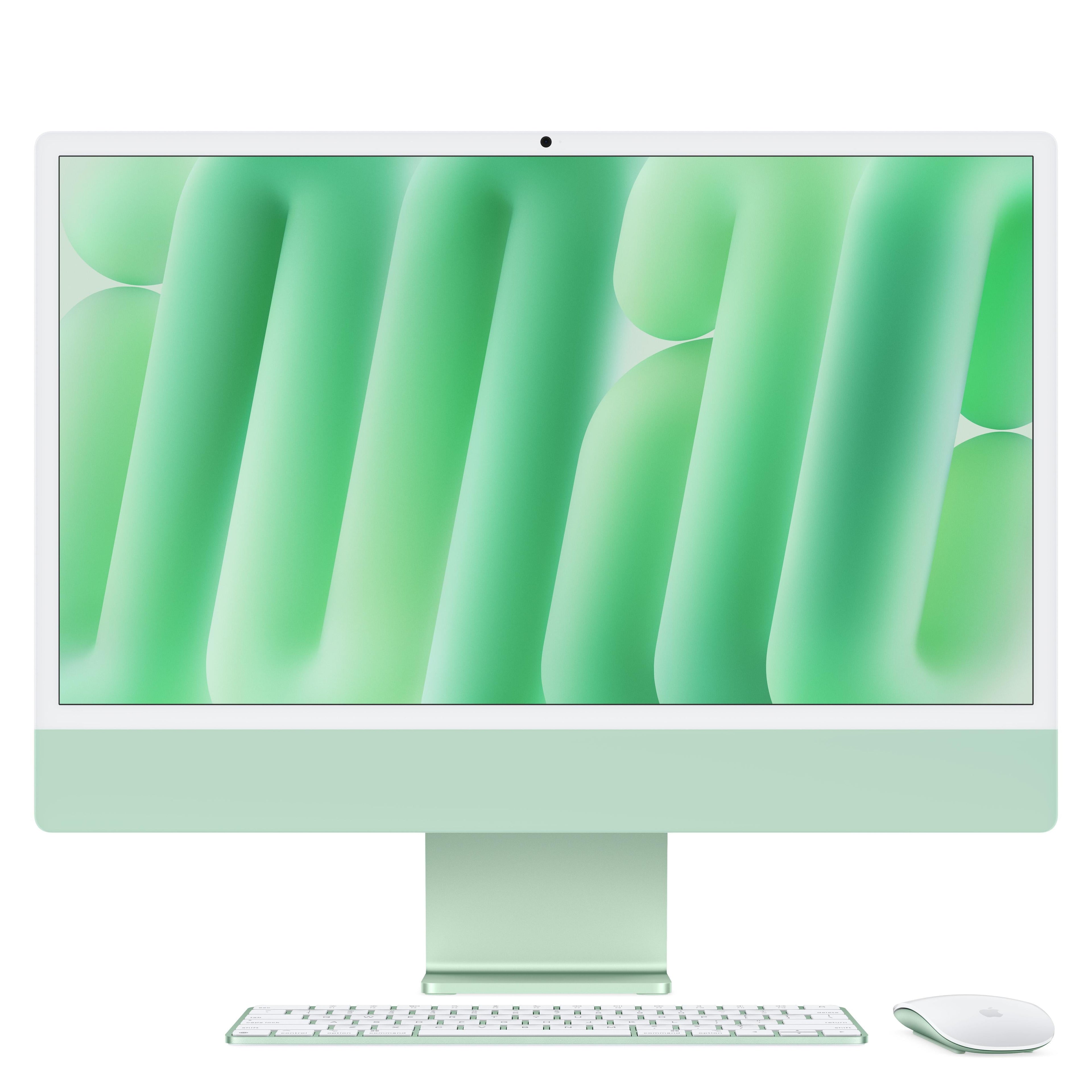 24-inch iMac with Retina 4.5K display: Apple M4 chip with 8-core CPU and 8‑core GPU, 256GB SSD - Green